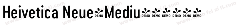 Heivetica Neue-Mediu字体转换